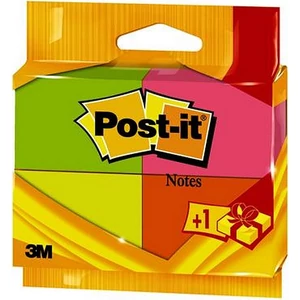 Jelölőcímke 3M POSTIT 38x51 100 lap, neon Irodai kiegészítők