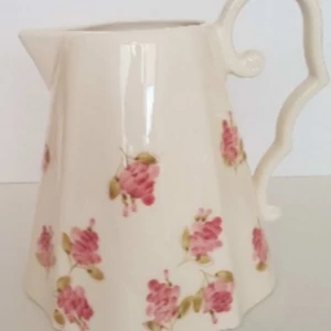 Kancsó kerámia rózsás kézzel festett-2,5l