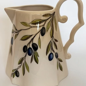 Kancsó kerámia Violin olajbogyós kézzel festett-2,5l
