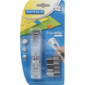 Supaclip kapocsadagoLó Rapesco ezüst kapcsokkal átlátszó Magic Rapesco Supaclip RC4025SS