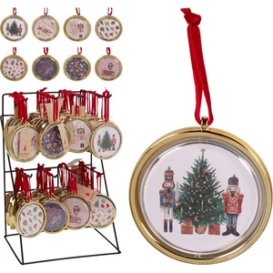 Karácsonyfa dísz fotós kerette 95x87mm 8féle KPM25