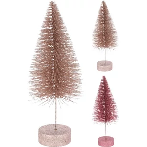 Karácsonyi dekor fenyőfa 21' Pink színű, havas 30cm kpm