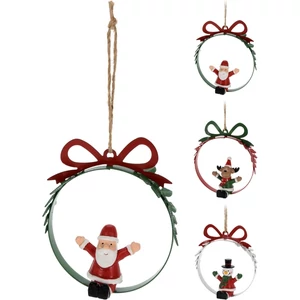 Karácsonyi dekor figura '23 11cm, 3 féle fenyődísz kpm