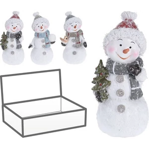 Karácsonyi dekor hóember 11cm, 3 féle kpm