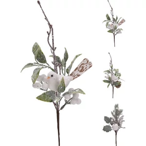 Karácsonyi dekor pick 35cm, fehér 4 féle kpm