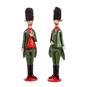 Karácsonyi dekor szarvas álló, poly 26cm, zöld 2 féle