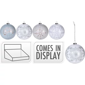 Karácsonyi gömb 7cm Karácsonyi dísz, gömb törhetetlen fenyődísz