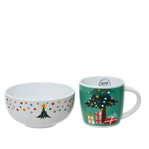 Karácsonyi reggeliző szett 24' fenyőfás 15.5cmx14cmx15cm sdkae