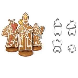 Karácsonyi sütiforma készlet linzerkiszúró 4db-os angyalkás