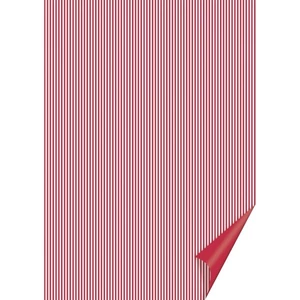 Karton kétoldalas HEYDA A/4 200g csíkos piros-fehér  204774633