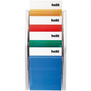 KataLógustartó A/5 Helit 4 rekeszes ezüst INH6270199