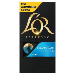 Kávékapszula 10db JACOBS DOUWE koffeinmentes EGBERTS  L`OR Decaffeinato