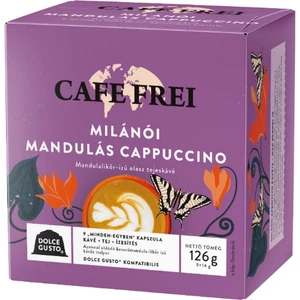 Kávékapszula Dolce Gusto kompatibilis 9db CAFE FREI Milánói mandulás cappuccino