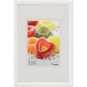 Képkeret 10x15cm Trendstyle fehér műanyag álló/fekvő képkeret 690-KV015W