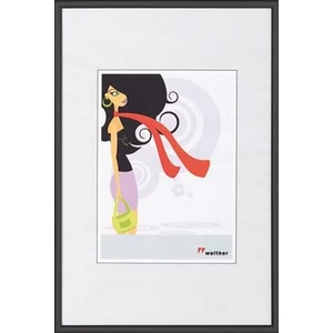Képkeret 13x18cm New Lifestyle fekete műanyag álló/fekvő képkeret 690-KV318B