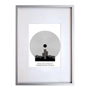 Képkeret 21x29,7 cm, aluminium keret, Fotoplus ezüst