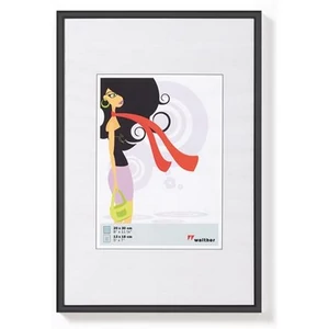 Képkeret 30x40cm műanyag fekete, New Lifestyle 