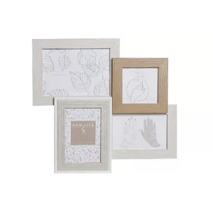 Képkeret MDF/üveg 4 fotóhoz, 37x3x35cm