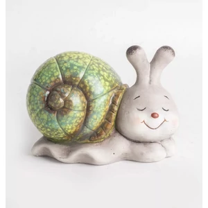 Kerámia dekor csiga Aranyos 11,5x8Cm