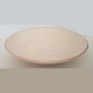 Kerámia tál 30,8x5cm Romantik antikolt natúr,kézzel festett
