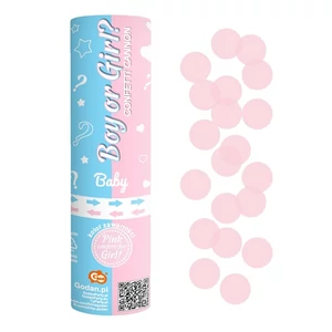 Party konfetti kilövő 15cm Rózsaszín, Boy or Girl