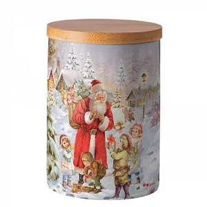 Konyhai tároló Porcelán Santa bringing presents 13,5x10cm