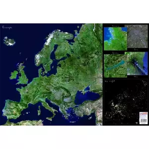 Asztali könyöklő STIEFEL 450x660mm Európa űrtérkép Irodai kiegészítők STIEFEL34016K