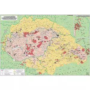 Asztali könyöklő STIEFEL Magyarország néprajzi térkép Irodai kiegészítők STIEFEL33177K