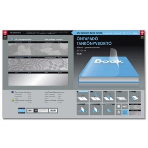 Könyvborító öntapadós Ars Una A/4 3 vonalmintás 3 négyzetmintás 4 sima 93824477 prémium, gumis dosszié