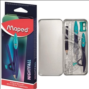 Körző készlet Maped 9 darabos, Nightfall IMA193114