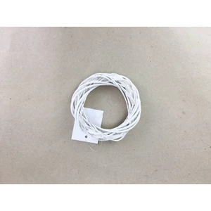 Koszorú vesszőből 10cm fehér 10cm