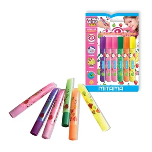 Kreatív csillámos ragasztó Mitama, 10,5ml illatos 6db/set 62863