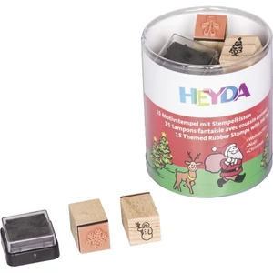 Kreatív nyomda készlet Heyda gyermekeknek + fekete bély.párna karácsonyi 204888480