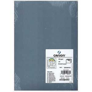 Kreatív papír A4 Canson Vivaldi 185g 36-sötétszürke 