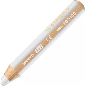 Színes ceruza 10 Stabilo Woody 3in1 vastag kerek fehér Írószerek STABILO 880/100