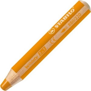 Színes ceruza 10 Stabilo Woody 3in1 vastag kerek narancs Írószerek STABILO 880/220