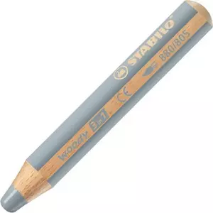 Színes ceruza 10 Stabilo Woody 3in1 vastag kerek ezüst Írószerek STABILO 880/805