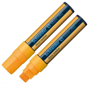 Krétamarker Schneider Maxx 260 5-15mm narancs folyékony kréta Írószerek SCHNEIDER 126006