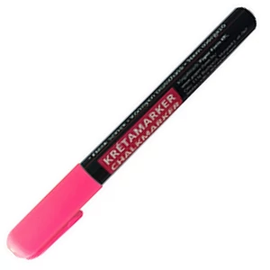Krétamarker 3-6mm rózsaszín kerek-vágott heggyel(forgatható heggyel) üvegmarker