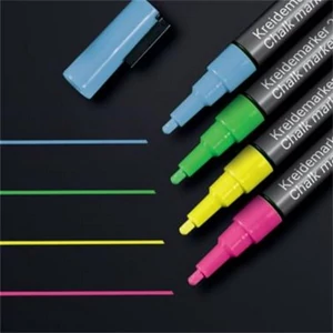 Krétamarker folyékony Sigel készlet, kúpos hegy, 1-2 mm 4 különböző szín