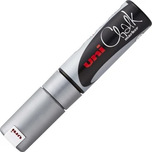 Krétamarker UNI-BALL PWE-8K 8mm vágott hegyű ezüst Írószerek UNI-BALL 2UPWE8KE