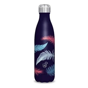 Kulacs Ars Una 500ml Duplafalú Fémkulacs Feather-Dark 22 55811705 Biztonságizáras PBA mentes kula