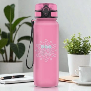 Ars Una Kulacs 800ml 20' Matt Light Pink 55801379 Biztonságizáras PBA mentes