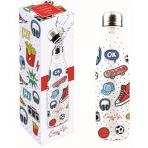 Kulacs duplafalú 500ml rozsdamentes acél hőtartó útipalack Teenager