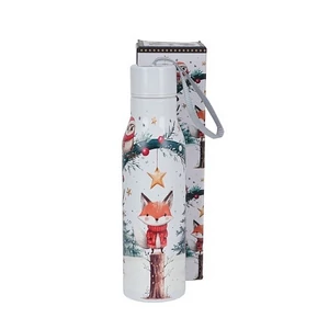 Kulacs duplafalú 500ml Rozsdamentes acél hőtartó útipalack Christmas Cuties 2