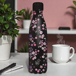 Ars Una kulacs fém 500ml 24'' duplafalú Pearl Blossom black 55813778 Prémium minőség