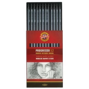 Lakkba foglalt grafitrúd 2B Koh-I-Noor 8911/2B Progresso Művészeti termék - grafitrúd