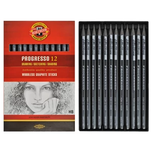 Lakkba foglalt grafitrúd HB Koh-I-Noor 8911/HB Progresso Művészeti termék - grafitrúd