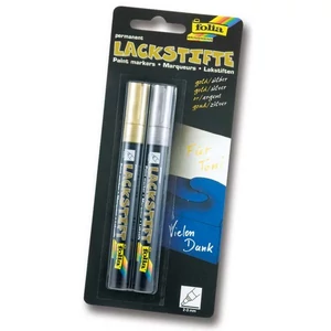 Lakkfilc Folia 2-3mm 2db/set, arany ezüst