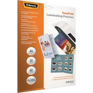 LamináLó fólia 80 mik Fellowes Meleglamináló-fólia A4 fényes 25 db